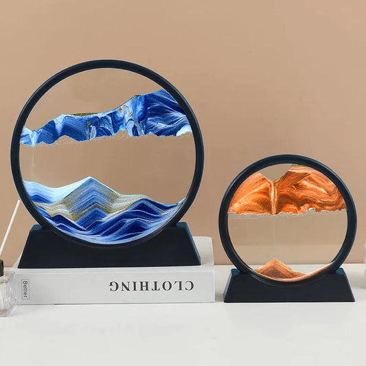 3D ARTISTIC ROUND GLASS SANDSCAPE | 7 INCH